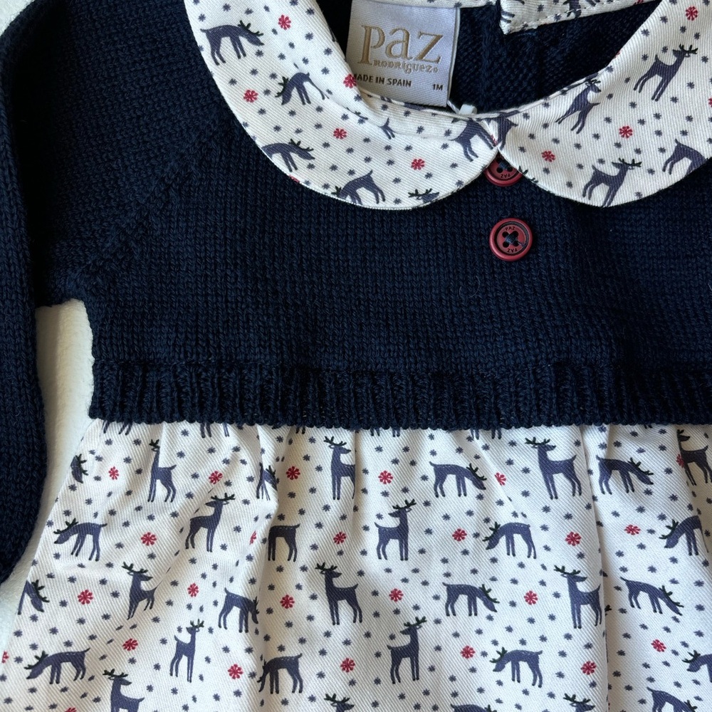 Navy and White Kids One Piece